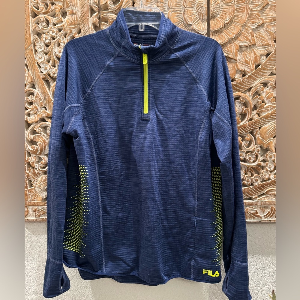 FILA Sport Running Pullover Zipper Neck Sweater- size XL